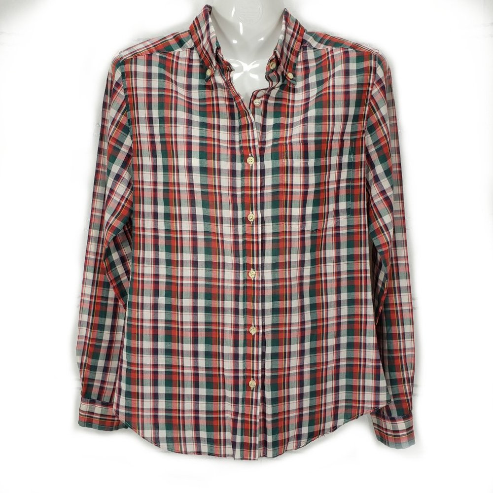 Vintage Wrangler plaid Western Button Up